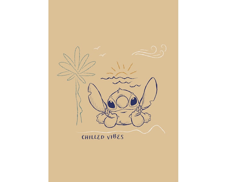 Wall Art Disney Lilo and Stitch Chilled Vibes